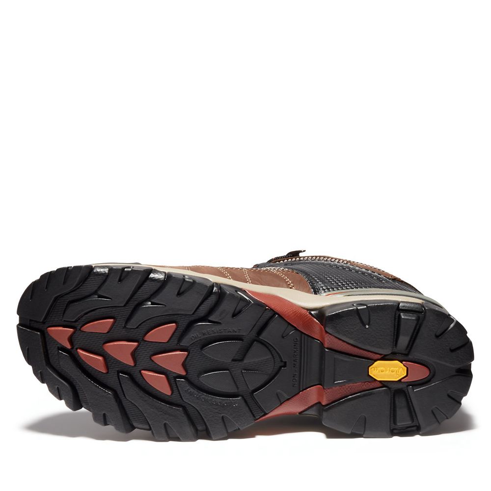 Bocanci De Muncă Timberland Barbati Maro/Negrii - Pro® Hyperion Mid Alloy Toe - Romania - FQUTRP436